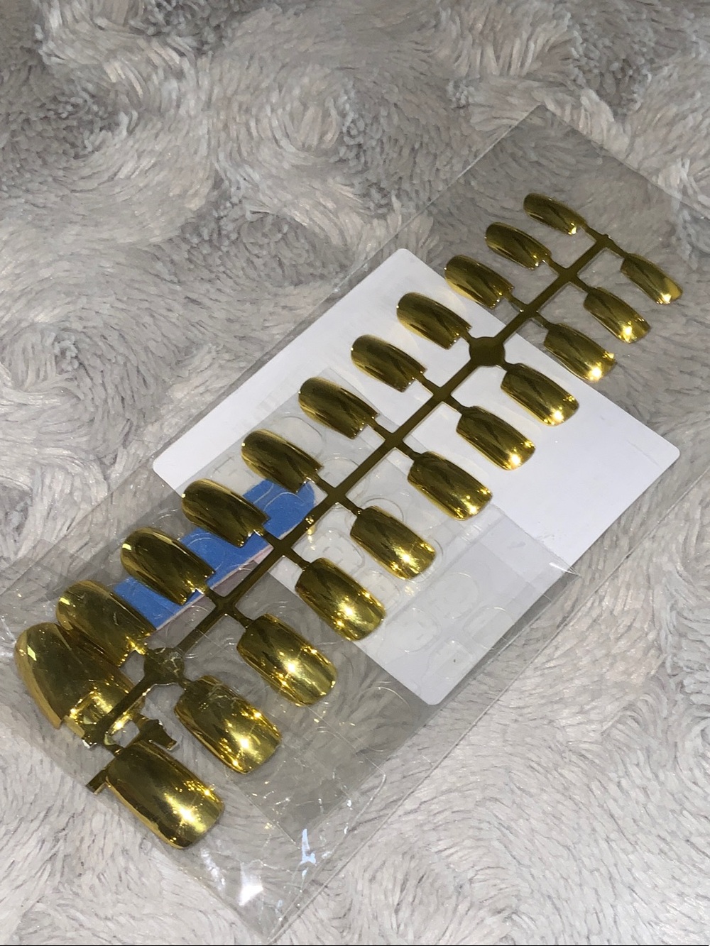 🌟Add-on Gold Metallic Press-On Nail Set